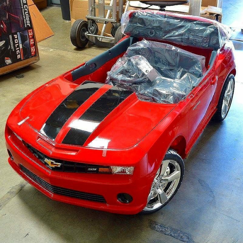 組立要】シボレー カマロ レッド 子供用電動自動車 12Vバッテリー付