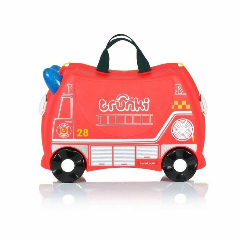 トランキ 子供用スーツケース 消防車 赤 レッド 乗って遊べる 座れる