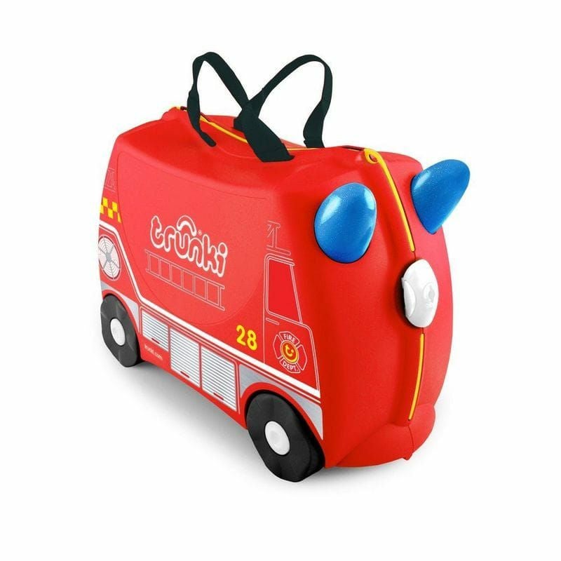 新品未使用☆レア♪トランキ Trunki スーツケース 消防車 楽天市場】トランキ 子供用スーツケース 消防車 赤 レッド 乗って