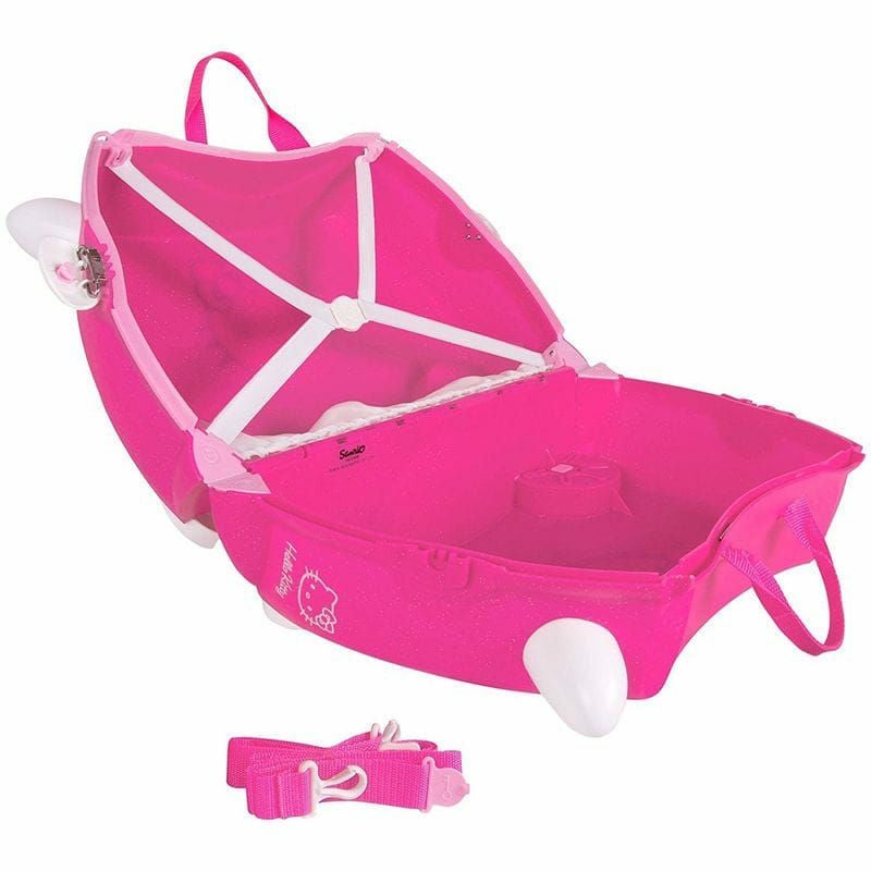 トランキ子供用スーツケースハローキティーピンク乗って遊べる座れる機内持ち込みおもちゃ箱Trunki:TheOriginalRide-OnSuitcaseNEW,HelloKitty(Pink)