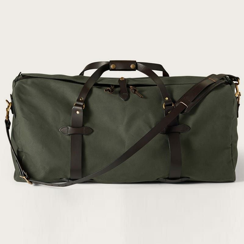 アメリカ製 コットンツイル ダッフルバッグ レザー使い FILSON LARGE