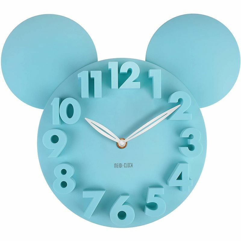3Dウォールクロックミッキーマウスディズニー壁掛け時計MEIDICLOCKModernDesignMickeyMouseBigDigit3DWallClockHomeDecorDecoration-Black
