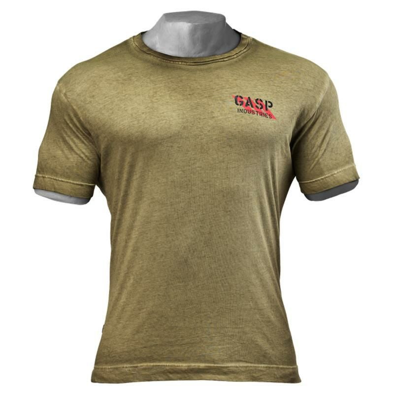 GASP Tシャツ オリーブ ジム トレーニング 筋トレ GASP Standard issue