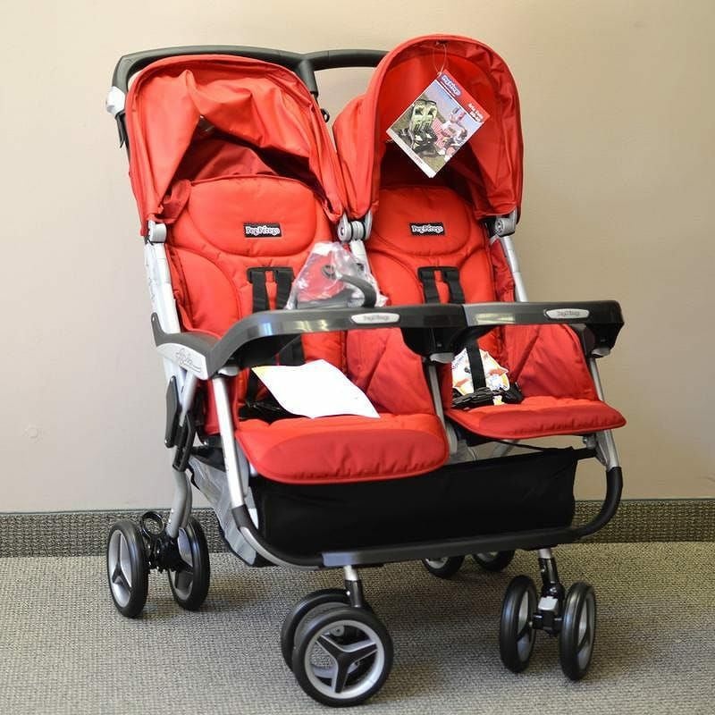 【送料無料】ペグペレゴアリアツインベビーカー、レッドPegPeregoAriaTwinStrollerIPAX04NA34DA49GT59Geranium【smtb-k】【kb】