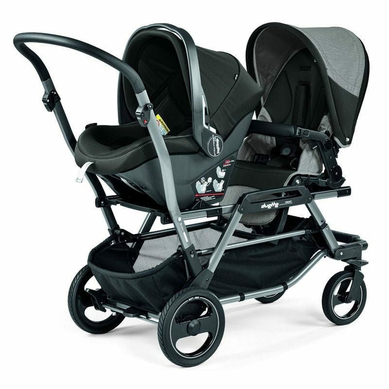 Peg Perego 双子用ベビーカー グレー/ブラック　双子用バギー説明書付き ペグペレーゴ デュエット ベビーカー 双子用 前後 Peg Perego Duette