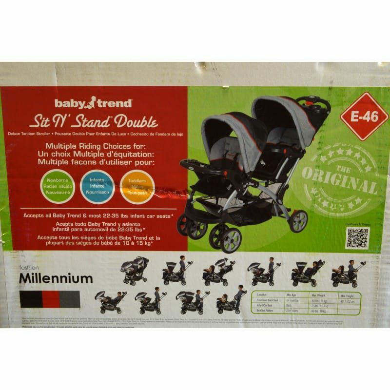 ベビーカー タンデム 双子用 前後 二人乗り Baby Trend Double Sit N