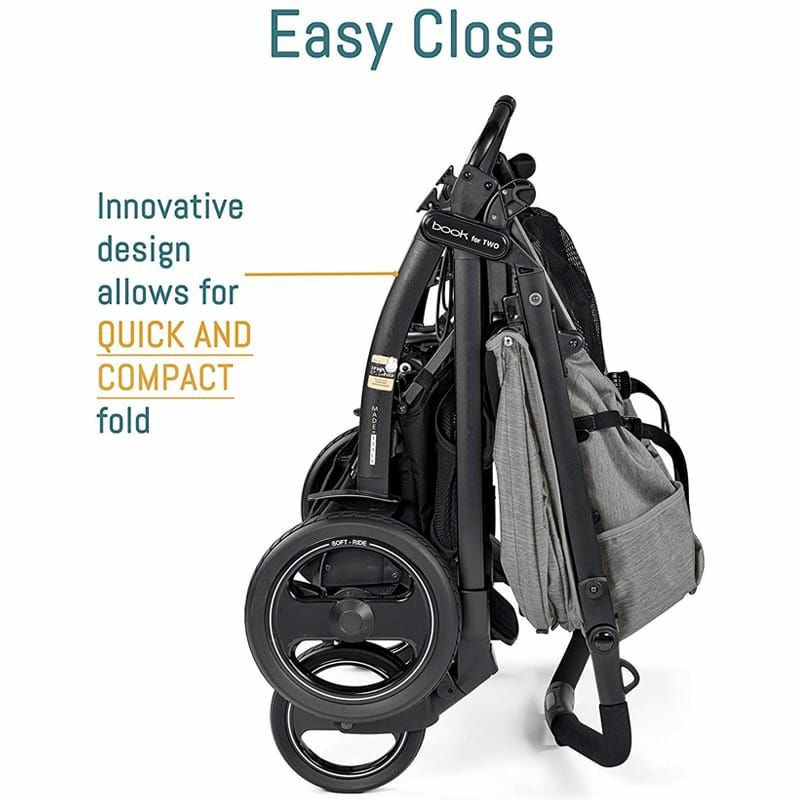 Peg Perego 双子用ベビーカー グレー/ブラック　双子用バギー説明書付き ペグペレーゴ ベビーカー 双子用 Peg Perego Book for Two Baby