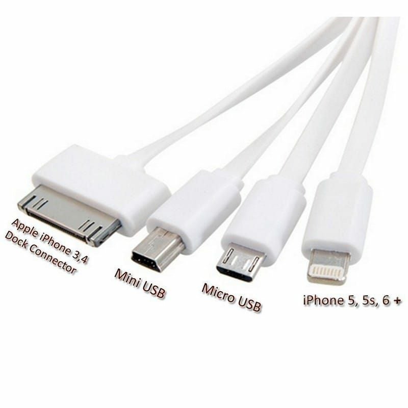 USBケーブル iPhone,iPad,iPod各種対応 Gembonics Premium 4 in 1