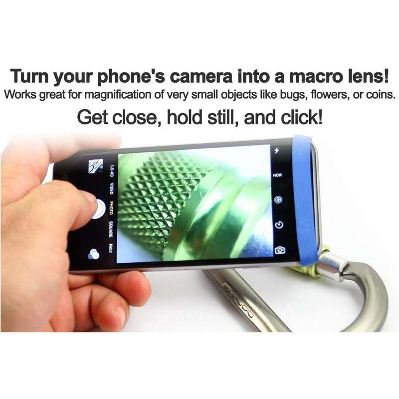 スマホカメラ用拡大レンズズーム4倍バンドスマートフォンEasy-MacroLensBand,4XMagnificationforCloseupPictureswithSmartphone,fitsAnyMobilePhone
