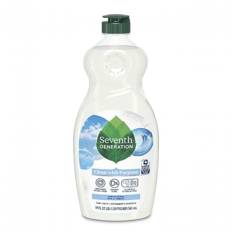 セブンスジェネレーション食器用洗剤736ml6本セットSeventhGenerationNaturalDishLiquid,Free&ClearUnscented,25-OunceBottles(Packof6)【RCP】