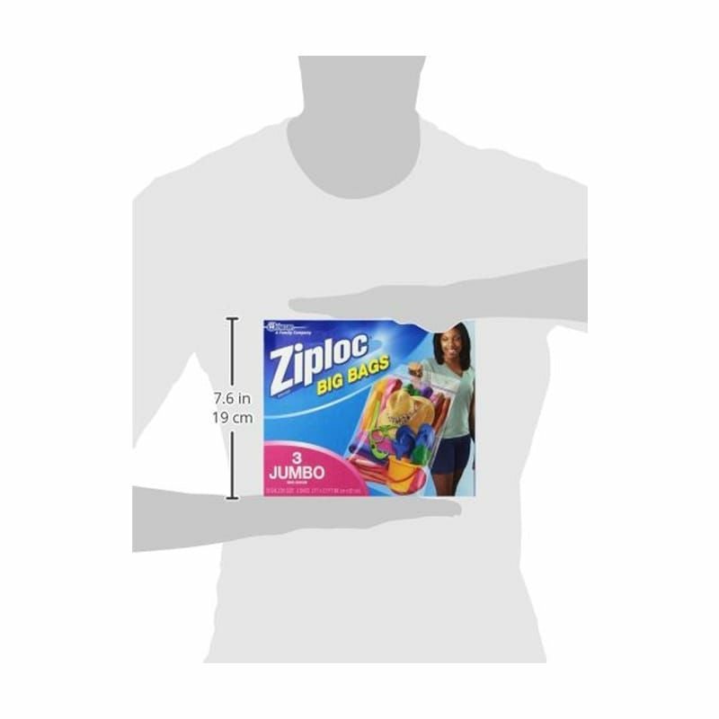 ジップロックジャンボサイズ60×82cm3枚入ZiplocJumboBigBags3ea