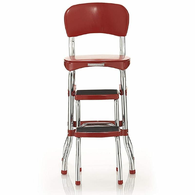 コスコカウンターチェアステップスツール踏み台レッド赤Cosco11120RED1ERetroCounterChair/StepStool