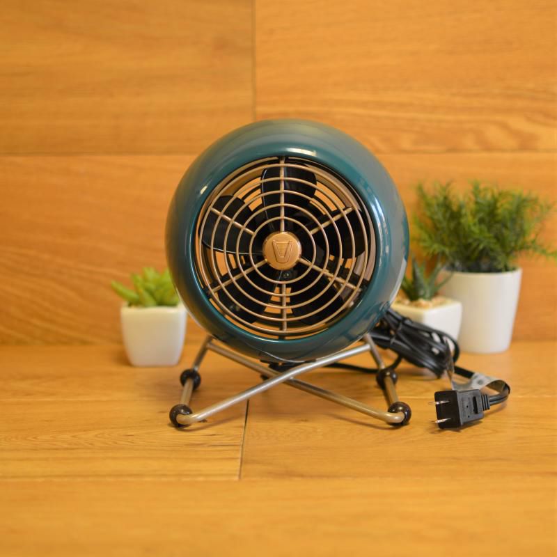 卓上扇風機 レトロ ボルネード サーキュレーター ミニ モダンベース