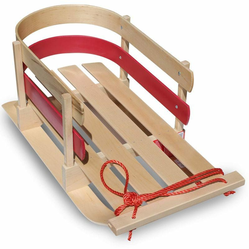 ソリ 木製 クッション付 エルエルビーン L.L.Bean Kids' Pull Sled and