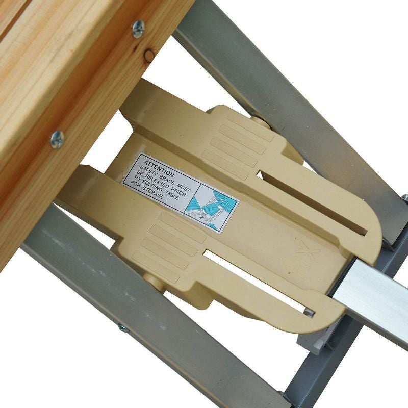 木製折りたたみピクニックテーブルセット4人用傘穴付スーツケース型持ち運びポータブルコンパクトアウトドアキャンプビーチフェスOutsunny4PersonWoodenPortableCompactFoldingSuitcasePicnicTableSetWithUmbrellaHole