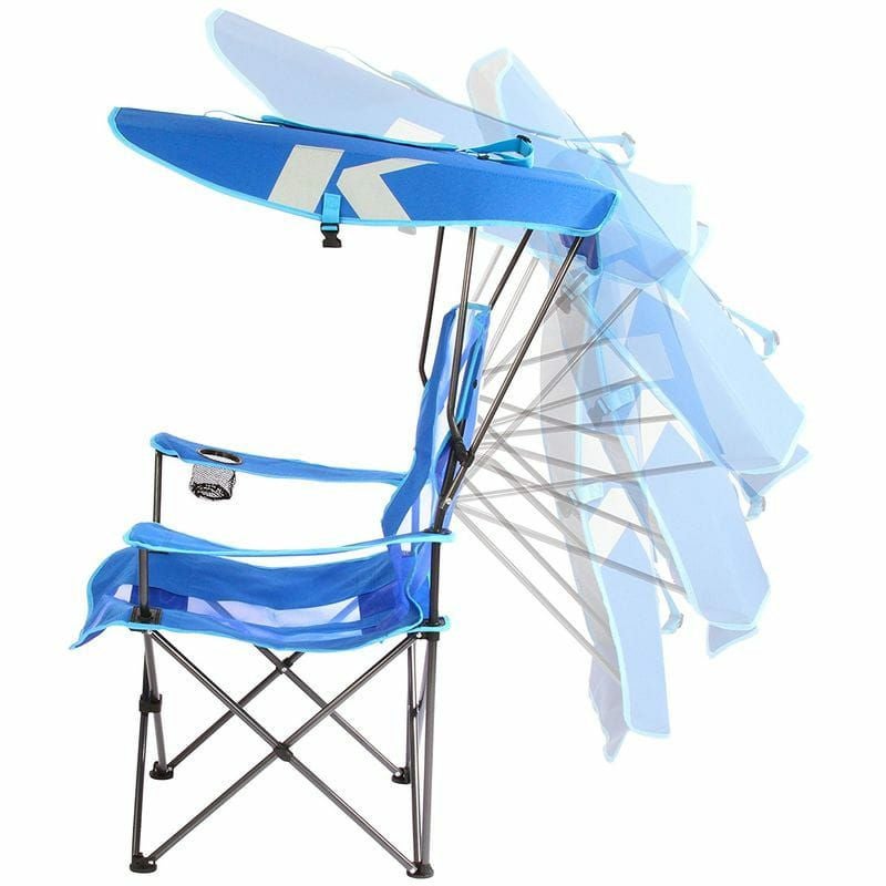 日傘付折り畳み椅子日焼け対策ビーチチェア野外フェス運動会キャンプに最適KelsyusPremiumCanopyChair80188