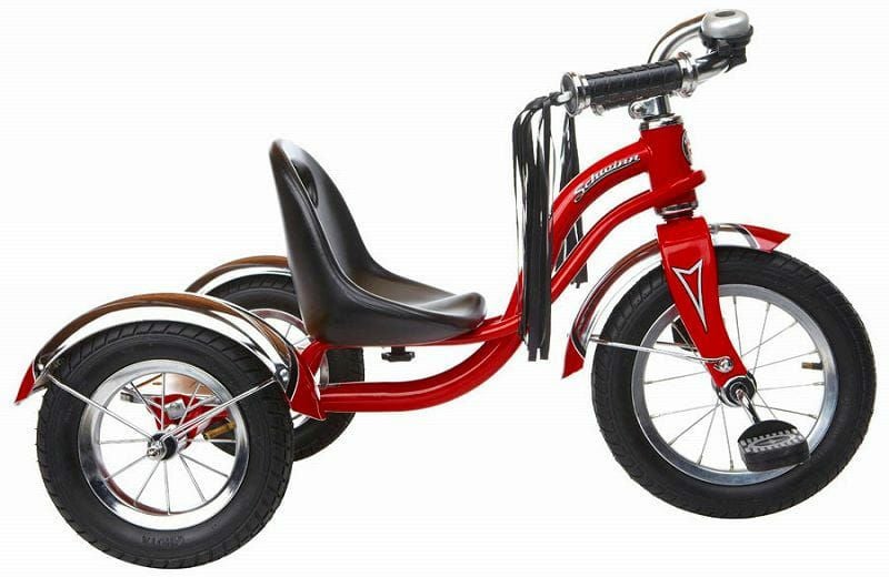 ロードスター 三輪車 12インチ レトロデザイン スチールフレーム