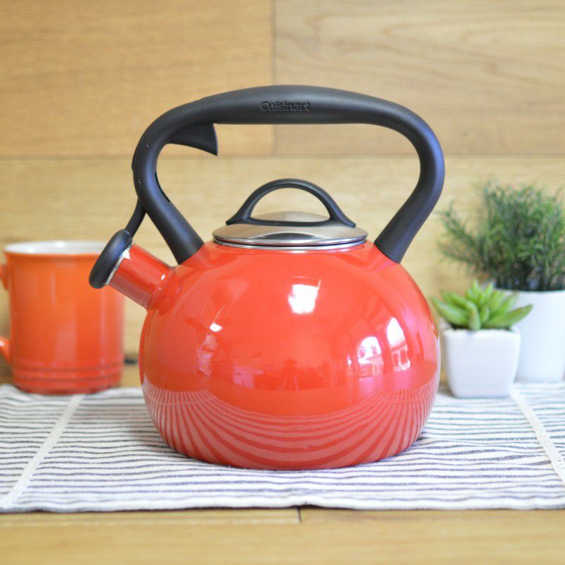 【送料無料】クイジナートホーロー笛吹きケトル2LCTK-EOSTRR赤CuisinartValor2Qt.TeaKettle-RedCTK-EOSTRR【smtb-k】【kb】