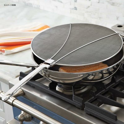 スプラッタースクリーン直径33cmステンレスウイリアムズ・ソノマ限定Williams-SonomaStainless-SteelOdorAbsorbingSplatterScreen