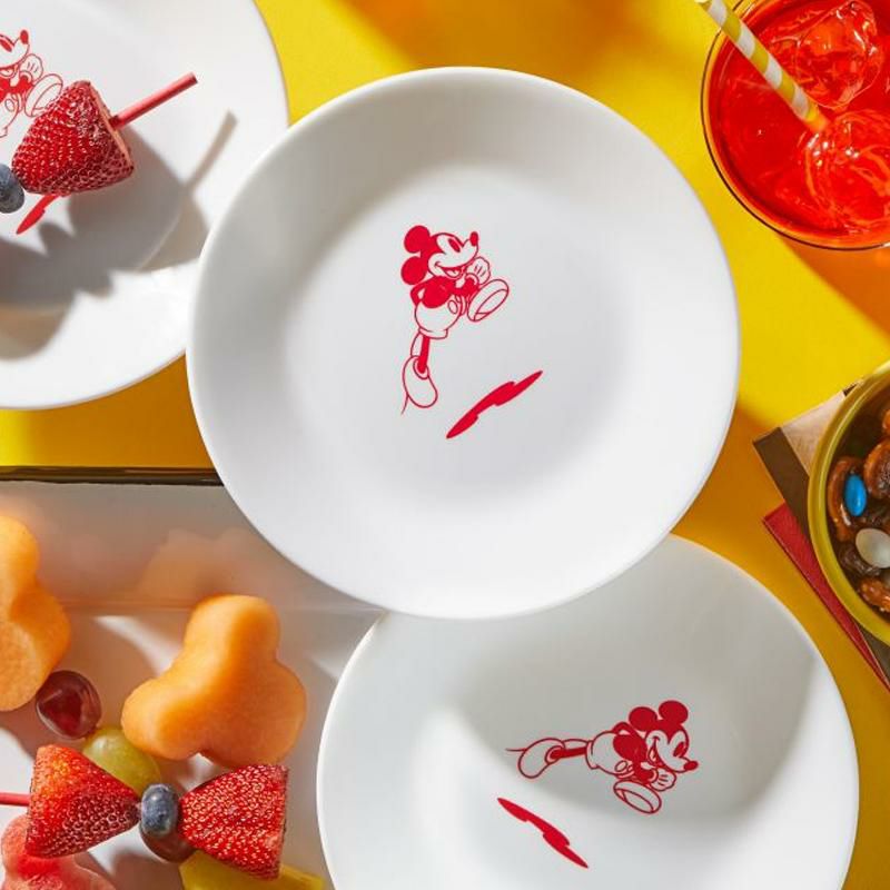 ミッキーマウス サラダプレート 皿 直径22cm コレール Corelle 8.5