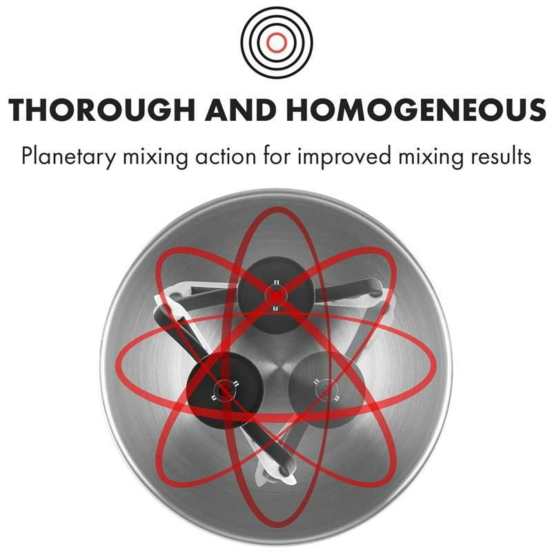 スタンドミキサーグラインダーブレンダーアタッチメント付LuciaArgentea,MultifunctionStandMixer,650W,5.3qt,6Speed,Silver家電