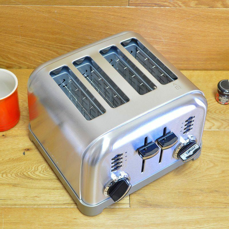 クイジナート トースター 4枚焼き ポップアップ ステンレス メタル