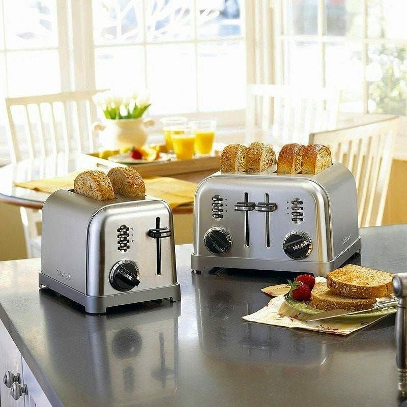 ポップアップトースター 4枚焼 クイジナート 焼き色6段階 ステンレス
