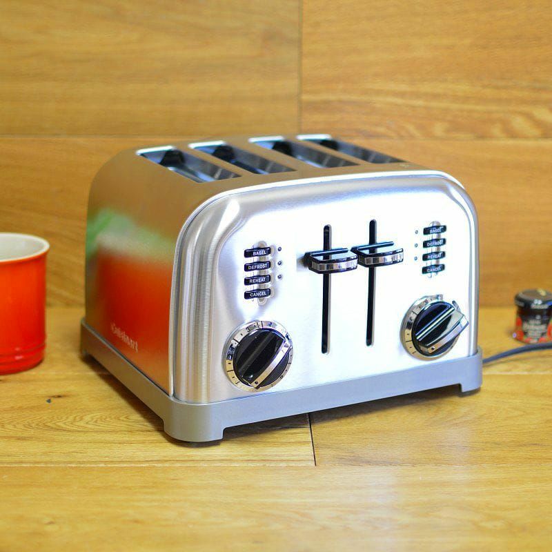 クイジナート トースター 4枚焼き ポップアップ ステンレス メタル