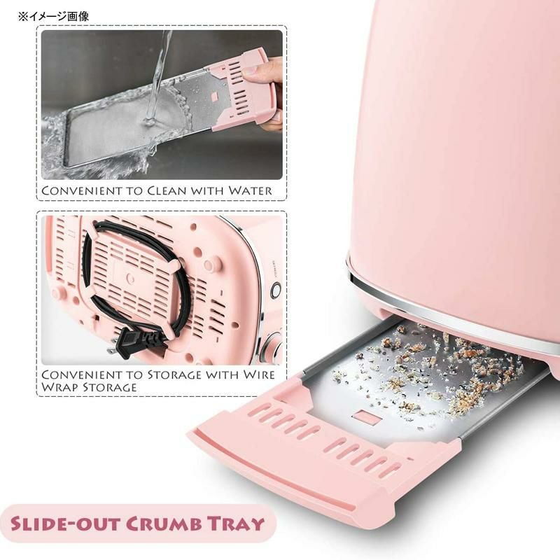 トースター2枚焼ステンレスレトロREDMOND2SliceToasterRetroStainlessSteelToasterwithBagel,Cancel,DefrostFunctionand6BreadShadeSettingsBreadToaster,ExtraWideSlotandRemovableCrumbTray,ST028家電