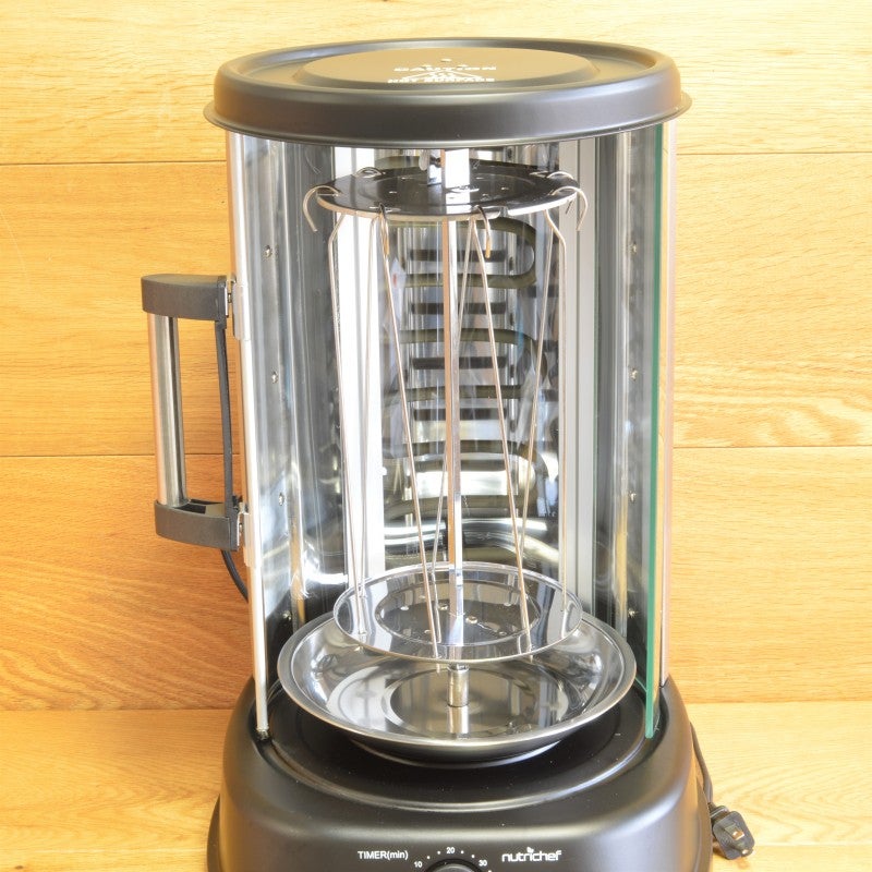 回転オーブンロティサリーケバブチキン丸焼き鶏NutriChefCountertopVerticalRotatingOvenRotisserieShawarmaMachine,PKRTVG34家電