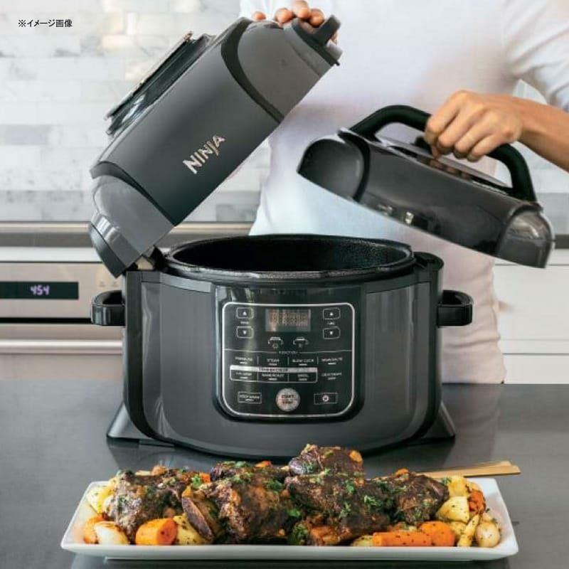 ニンジャフードアイマルチクッカーエアフライヤープレッシャークッカー圧力鍋圧力調理NinjaFoodiThePressureCookerthatCrispsOP302家電