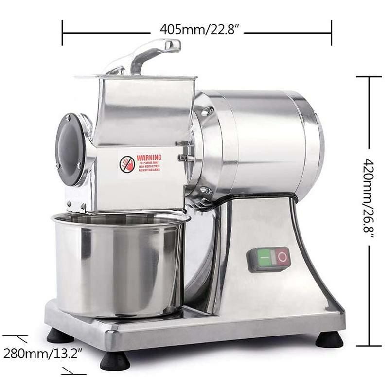 電動チーズシュレッダーステンレスおろし金業務品質ZzProCommercialElectricFoodCheeseShredderGrater0.75HP/550WwithStainlessSteelBlade家電