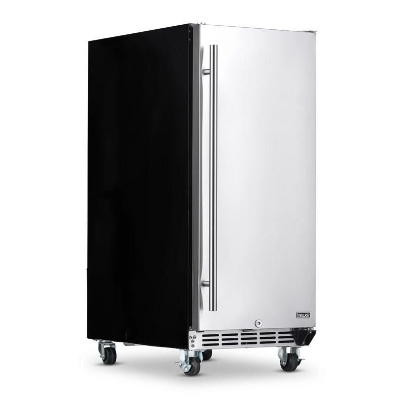 全天候型 冷蔵庫 ビルトイン 最大90缶 キャスター付 ステンレス 屋外