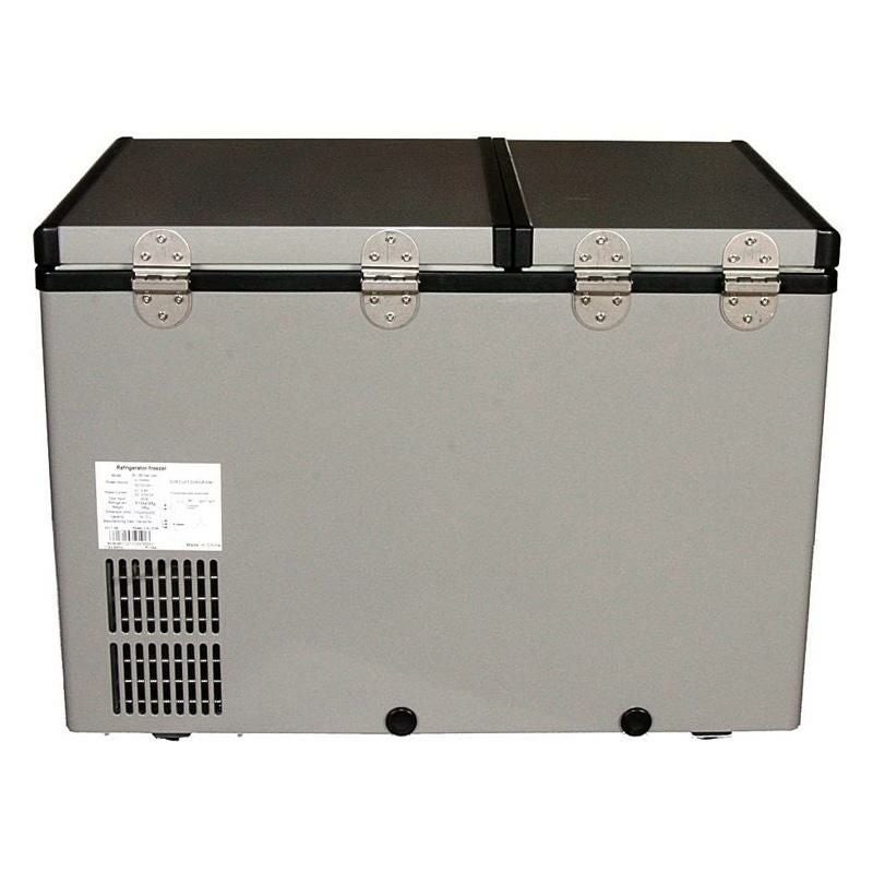 冷蔵庫 冷凍庫 60L ポータブル 持ち運び DC/AC電源 デュアルゾーン