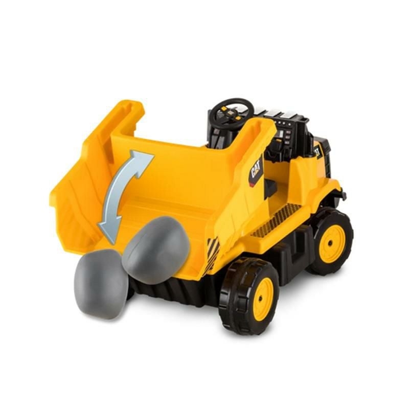 乗用玩具 子供用 電動自動車 CAT ダンプ トラック 乗り物 電気 カー