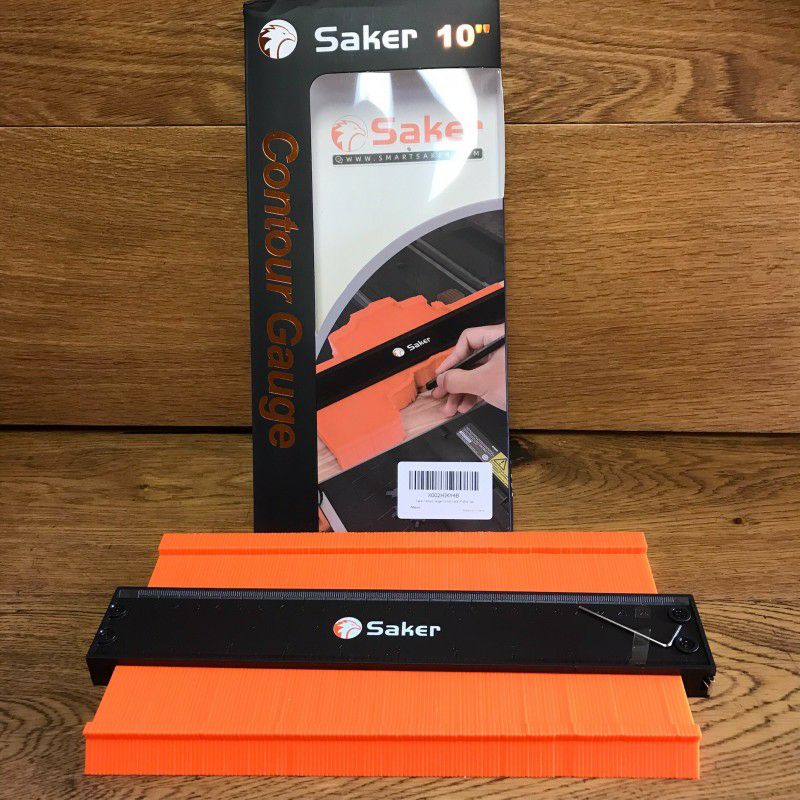 不規則な形状をコピー型取りゲージ長さ25cmDIY工具SakerContourGauge(10InchLock)ProfileTool-AdjustableLock-PreciselyCopyIrregularShapeDuplicator-IrregularWeldingWoodworkingTracing-MustHaveToolforDIYHandyman,Construction
