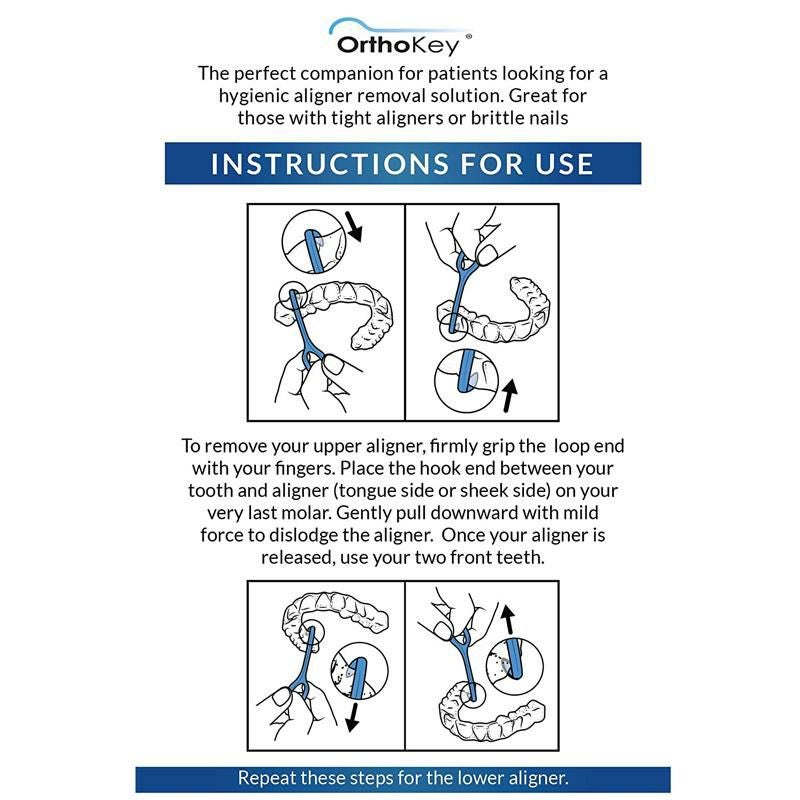 アライナーリムーバー2個セットマウスピース外すインビザラインClearAlignerRemovalToolbyORTHOKEY-InvisibleRemovableBraces-QTY2Blue