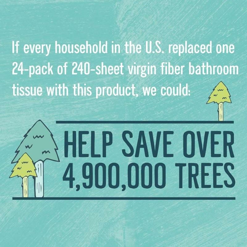 トイレットペーパーダブルリサイクルペーパー24ロール2パックセブンスジェネレーションSeventhGenerationWhiteToiletPaper2-ply100%RecycledPaper24Rollsx2pack-total48rolls