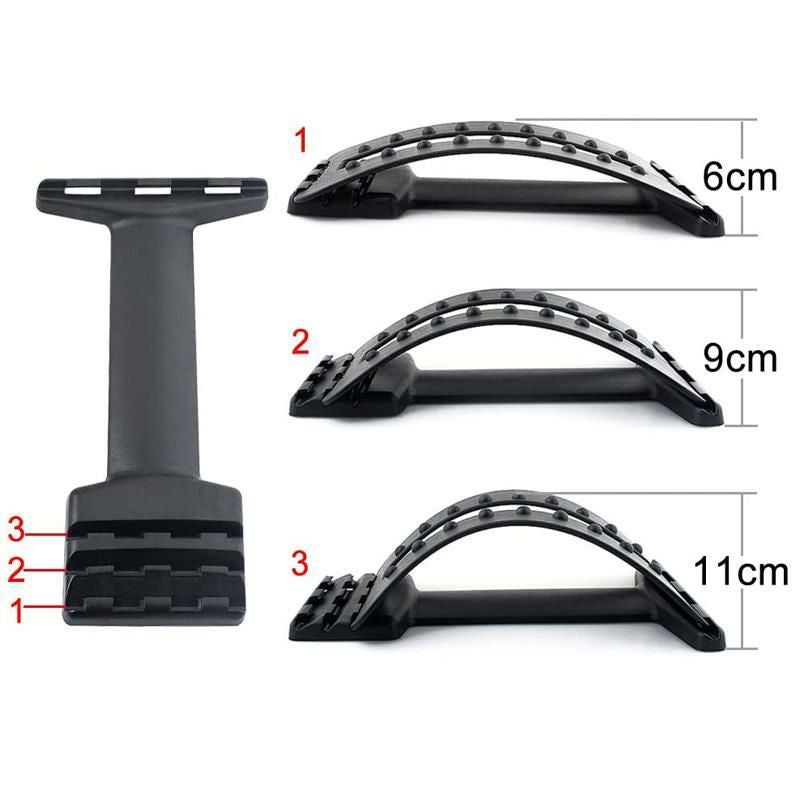 マッサージストレッチャーアーチブラック背中脊椎痛みlcfunBackMassageStretcherArchBlackMagicMessageStretcherBackStretcherLumbarSupportDeviceLowerandUpperBackPainReliefRelaxMateSpinePainReliefChiropractic