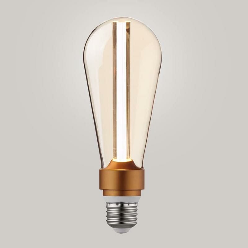 デザイン電球LEDクリア80ルーメン3WE26ST64GlobeElectric31090SynergyLEDBulb,Clear