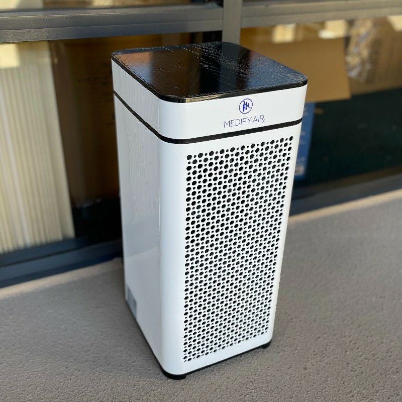 空気清浄機HEPAフィルター消臭96畳MedifyMA-402.0MedicalGradeFiltrationH13TrueHEPAfor840Sq.Ft.AirPurifier,99.97%|ModernDesign-White家電