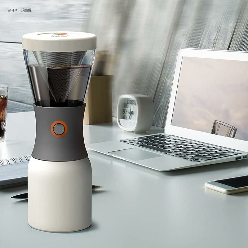 コールドブリューポータブルコーヒーメーカー1LステンレスフィルターBPAフリーAsobuColdbrewPortableColdBrewCoffeeMakerWithaVacuumInsulated1LiterStainlessSteel18/8CarafeBpaFree(White)