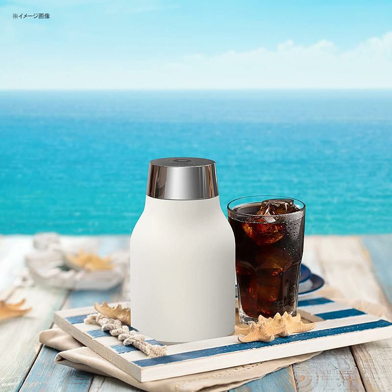 コールドブリューポータブルコーヒーメーカー1LステンレスフィルターBPAフリーAsobuColdbrewPortableColdBrewCoffeeMakerWithaVacuumInsulated1LiterStainlessSteel18/8CarafeBpaFree(White)