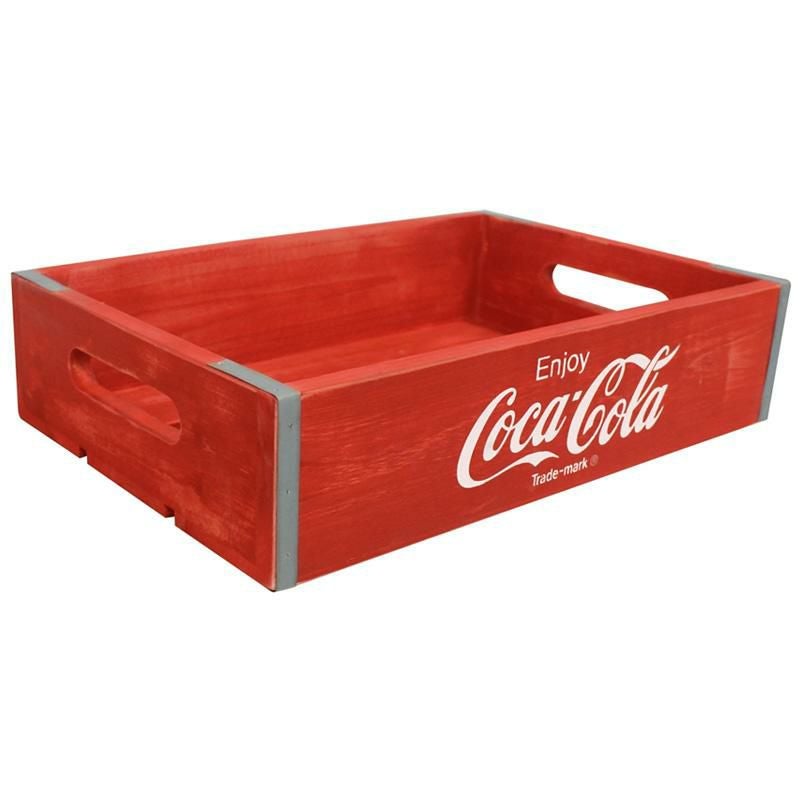 コカコーラ木箱仕切り付クレートビンテージレトロLEIGHCOUNTRYCoca-ColaVintageWoodenCrate-MediumCP98251