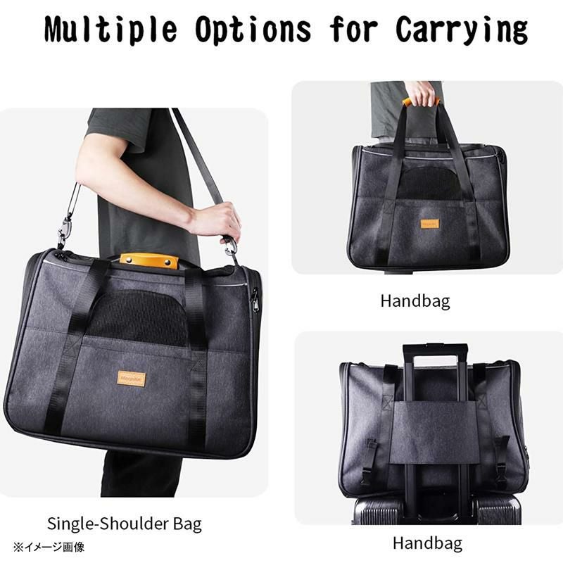 ペット用折りたたみキャリーバッグポータブル犬猫トラベルケージかばんロック式ジッパーmorpilotPetTravelCarrierBag,PortablePetBag