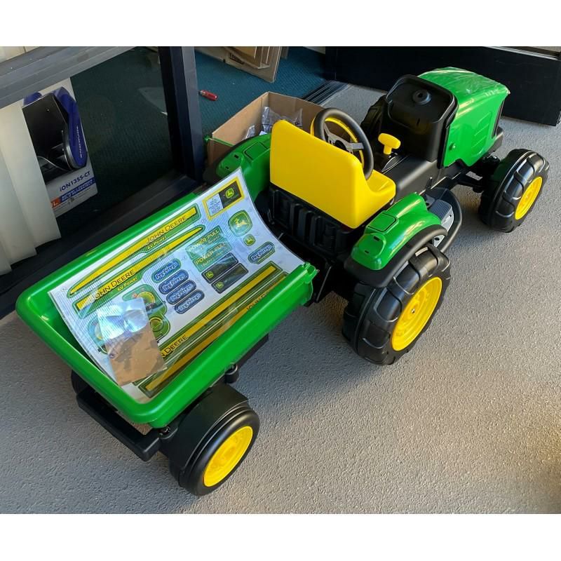 Peg Perego ペグペレーゴ 6V ジョンディア 電動トラクター トレーラー