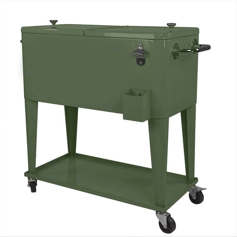 カート型 クーラーボックス 76L キャスター 栓抜き付 Pearington