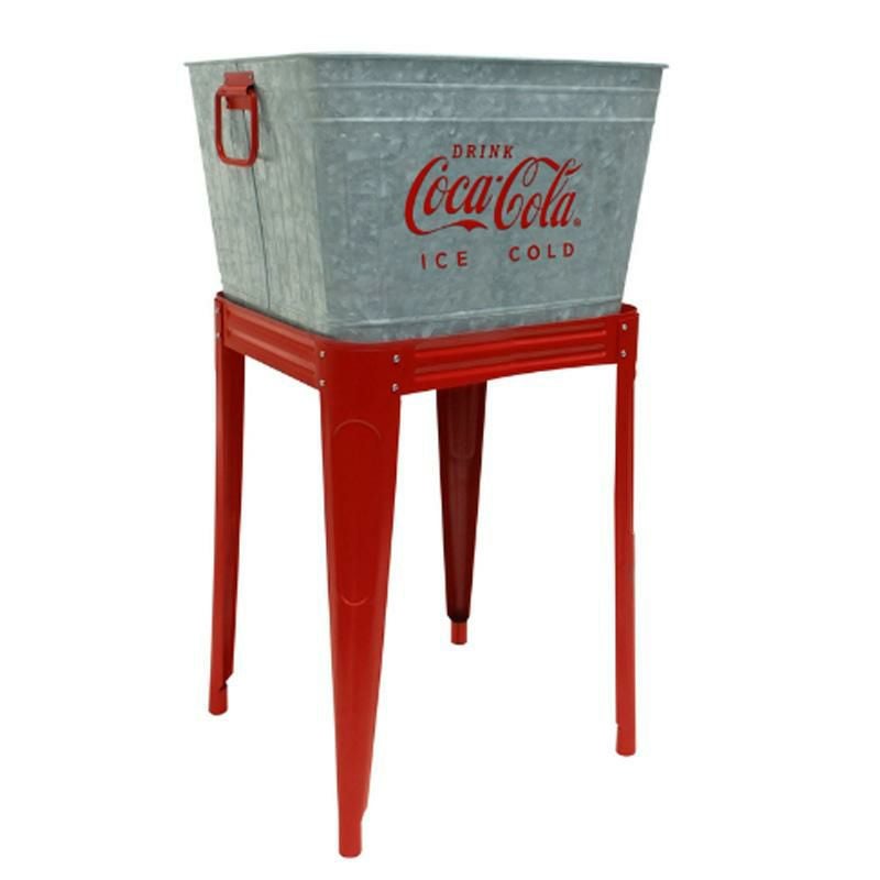 コカコーラ ドリンク用ボックス 40L スタンド付 ビバレッジタブ レトロ