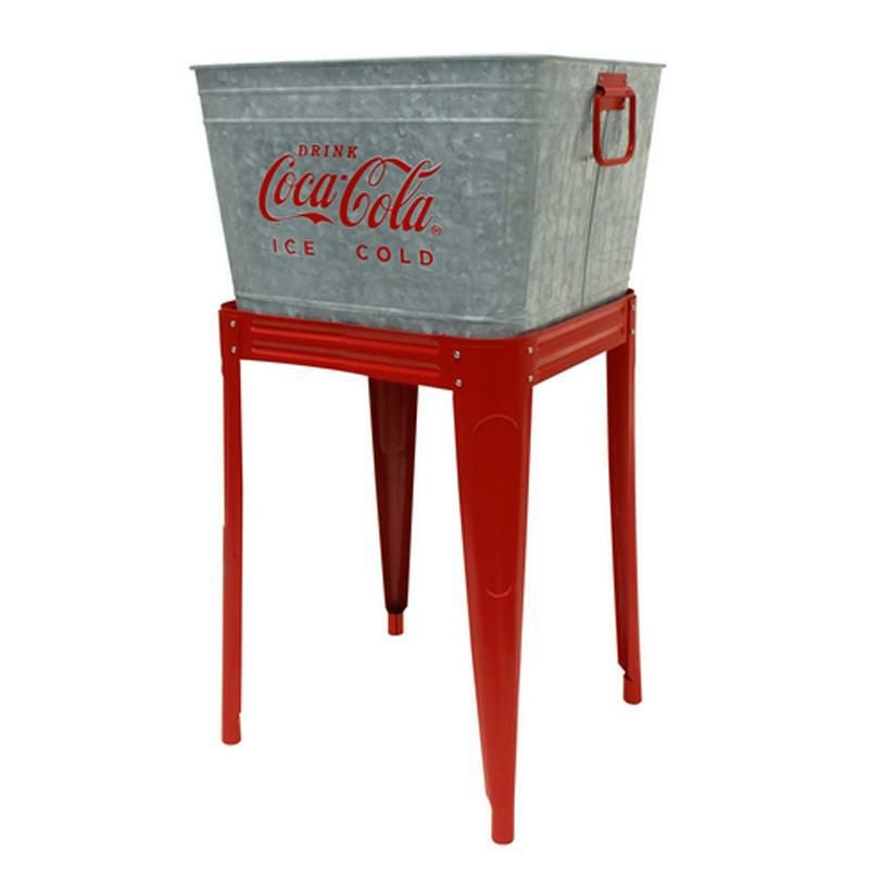 コカコーラ ドリンク用ボックス 40L スタンド付 ビバレッジタブ レトロ