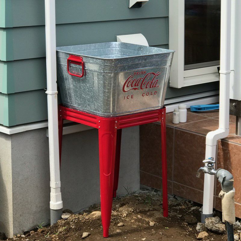 コカコーラ ドリンク用ボックス 40L スタンド付 ビバレッジタブ レトロ